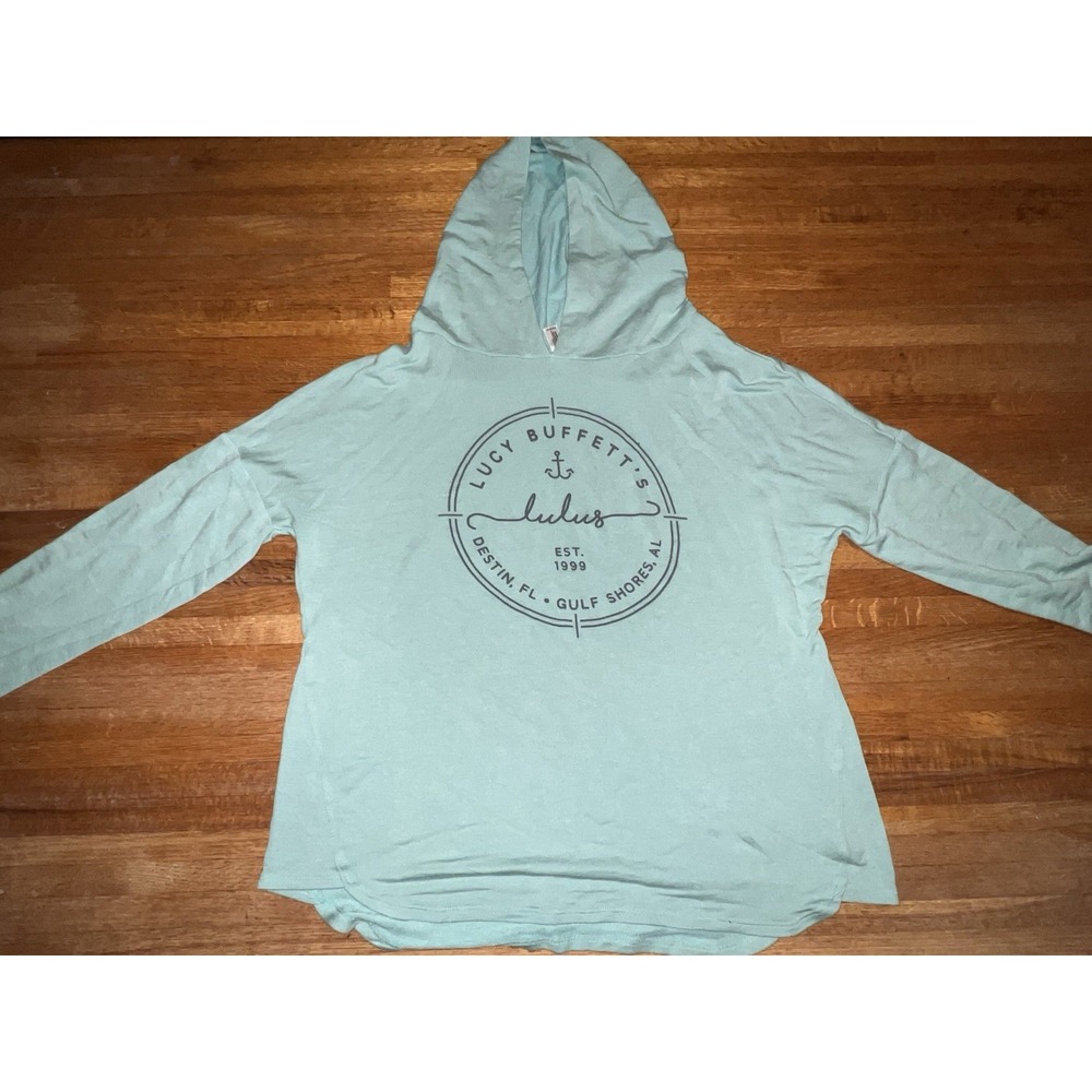 Women Small Lightweight Hooded Long Sleeved Lucy Buffett's LuLu's Restaurant